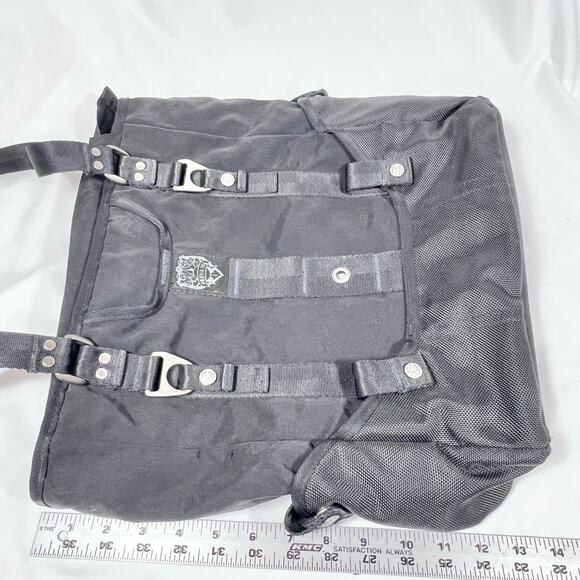 Vintage Oakley Voltage Tote Bag 2.0 Black Metal Vertical Y2K Messenger Shoulder - Picture 11 of 11